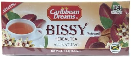 Caribbean Dreams Bissy Tea (Kola Nut), 24 tea bags (Pack of 3) by Caribbean Dreams