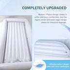 Bedside Shower Bath Kit,Inflatable Bed Bath,Medical grade PVC Bedside Shower Bathtub Kit,Bed Baths for the Disabled,Suitable for Disabled People, Elderly Pregnant Women, Etc（single layer）