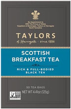 Taylors of Harrogate Scottish Breakfast, Black Tea, Pillow Tea Bags, 50 Count (Pack of 6), Strong, Malty and Full, Caffeinated, Enjoy Hot or Iced, 300 Teabags Total
