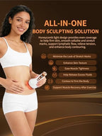 Lymphatic Drainage Massager for Full Body, Body Sculpting Machine & Cellulite Massage Tool for Skin Smoothing, – Relieves Muscle Tension, Reduces Cellulite, and Enhances Skin Firmness-White
