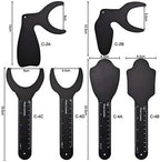 6 Pcs Dental Photography Contraster, 6 Size Black Background Board Intraoral Photographic, Palatal Photo Contrast Kit