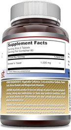 Amazing Nutrition Brewers Yeast Tablets - 7.5 Grain Capsule 500mg 240 Tablets - Supports Healthy Digestion * Promotes Heart Health