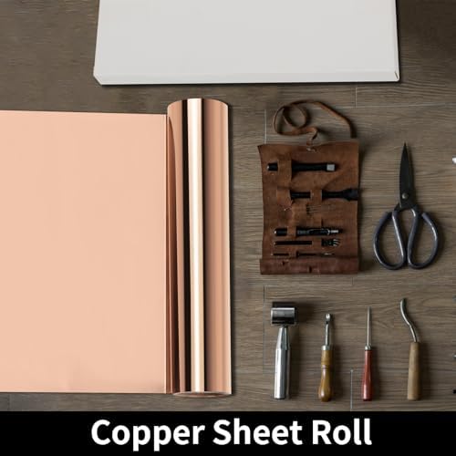 Thin Copper Sheet Roll 99.99% Pure Copper Foil for Crafts Bendable Soft Copper Sheet 0.001x3.94x78.74 Inches Flashing Strip Metal Plate 0.03x100x2000mm
