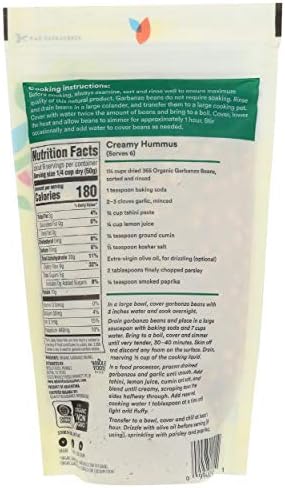 365 by Whole Foods Market, Organic Garbanzo Beans, 16 Ounce (Pack of 2)