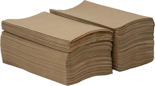 Natural Sustainable Kraft Unbleached Dinner Napkins | 2-Ply | 15" x 17" | 150/Pack