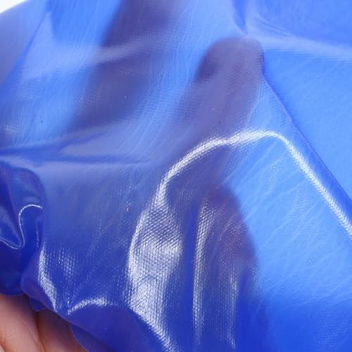 Waterproof Pvc Arm Sleeves for Women, Long Oilproof Protective Oversleeves, Reusable Housework and Cooking Sleeve Guards, Blue, 1 Pair