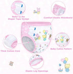 LittleForBig Soft Silky Underwear Comfortable Washable Reusable Waterproof Adult Training Pants - Baby Cuties S