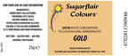 Sugarflair Satin Paste Concentrated Edible Food Colouring Gel Paste - Gold