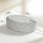 2PCS Natural Foot Pumice Stone for Feet, Natural Lava Stone Foot Exfoliator, Pedicure Tools Hard Skin Callus Remover Hands Foot File Exfoliation to Remove Dead