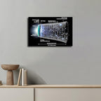 Space Universe, Timeline of the Universe Poster Canvas Wall Art Framed Wall Art Prints Living Room Bedroom Decor Paintings (20x30inch-Framed)