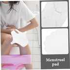 10pcs Washable Menstrual Cloth Feminine Serviette Reusable Pads Towel Cotton Sanitary Napkin Reusable Napkin Washable Menstrual Liner Pad Washable Pad White Waterproof Cotton Cloth