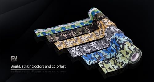 Grip Tape 12Pcs Self-Adhesive Bandage Cohesive Elastic Wrap for Tattoo Pen Machine Accessories