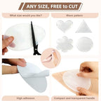 5 Pairs Clear Non-Slip Shoe Pads Sole Protectors Adhesive, High Heels Anti-Slip Shoe Grips, Non-Skid Sole Protector for Stilettos Dress Shoes & Pumps