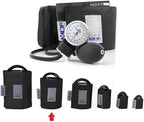 MDF Instruments, Calibra Aneroid Premium Professional Sphygmomanometer + MDF® Latex-Free Large Adult Replacement Blood Pressure Monitor Cuff - Double Tube