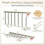 Bed Rails for Elderly Adults Safety, Folding Assist Seniors Handle Bedside Railings, Side Cane Hospital Guard Rails, Medical Half Bed Hand Rail, Handicap Bars for King Queen Size Bed Fall Prevention