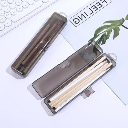 2Pcs Toothbrush and Toothpaste Storage Box with Flip-top, Transparent, Portable, Design, Suitable for Travel and Bathroom Use.