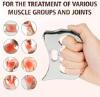tonchean 8-Piece Muscle Scraper IASTM Tool Set, Gua Sha Scraping Massage Tool Set Stainless Steel Myofascial Release Tool Deep Tissue Massage Tool Set for Reduce Arms, Legs, Back, Shoulder Muscle Pain