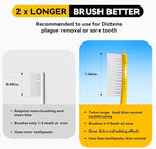 Huge Head Toothbrush Hard Toothbrushes for Adults Hard&Firm Toothbrush Bristles BPA Free Oral Care 4 Packs