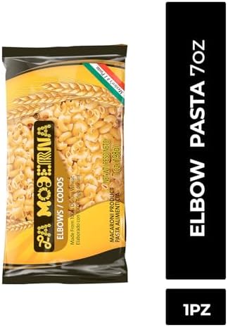 LA MODERNA, Elbow Codos Pasta, 7 oz (Pack of 1) | Enriched Durum Wheat Semolina | Kosher, Non-GMO, Iron and Vitamin-Fortified | Perfect for Soups, Salads, Macaroni and Pasta Dishes