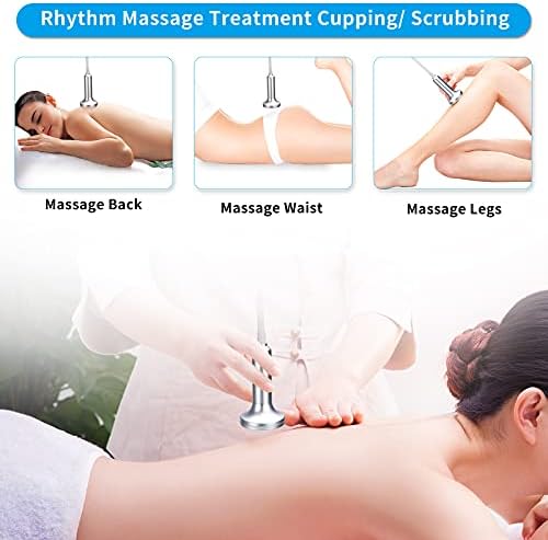 Titoe Vacuum Therapy Machine Multifunctional 0-75cmHg Cupping Cups Machine 6 Mode Adjustable Suction Vacuum Machine with 30 Cups and 3 Pumps