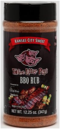 Three Little Pigs Kansas City Sweet BBQ Rub - 12.25 Oz
