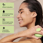 Silicone Scalp Scrubber for Dandruff – Serum, Balm, & Hair Oil Applicator – Scalp Massager Hair Growth for Men, Women – Shampoo Massager Brush or Head Scratcher – Alternative to Shower Comb (Green)
