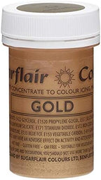 Culpitt Sugarflair Paste Colours-Gold Satin, Small