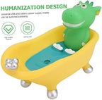 IMIKEYA Cartoon Dinosaur Soap Box for Kids - Fun Bathtub Soap Holder with Drainage Container for Bathroom Accessories