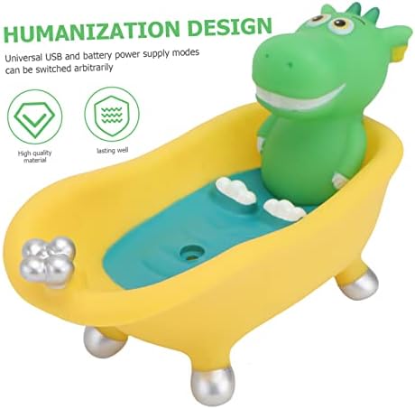 IMIKEYA Cartoon Dinosaur Soap Box for Kids - Fun Bathtub Soap Holder with Drainage Container for Bathroom Accessories