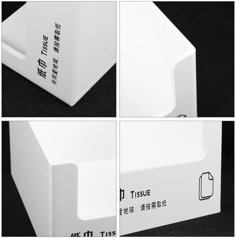 Acrylic Napkin Holder Paper Tissue Dispenser Box Square Decorative Napkin Storage for Dining Table Bathroom Kitchen Use