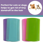 4x Hair Lice Combs Double Sided Detection Fine Tooth Headlice Comb For Removing Head Nits Lice Fleas From Kids Adults & Pets (Multi-Color)