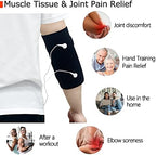 Electrodes with Silver Conductive Elbow Pad Silver Fiber Electrode Elbow Brace Compatible with TENS/EMS Machine