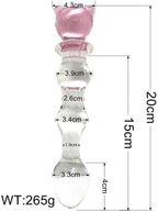18cm Natural Quartz Crystal Massage Wand Rose Quartz Massage Wand Large Healing Crystal Stone Yoni Massage Stick As Women Gift