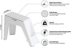 Demi's Home Shower Foot Rest - Pedicure Foot Rest - Grey - (Supplies Not Included)