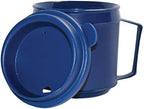 Rehabilitation Advantage Insulated Plastic Mug with Tumbler Lid (8oz), Blue, Non-Weighted