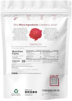 Sustainably US Grown, Organic Cranberry Juice Powder (Wild Cranberry Supplements Cold Pressed), 8 Ounce | Supports Urinary Tract Cleanse & Prostate Health* | Filler Free, Water Soluble, Pet Friendly
