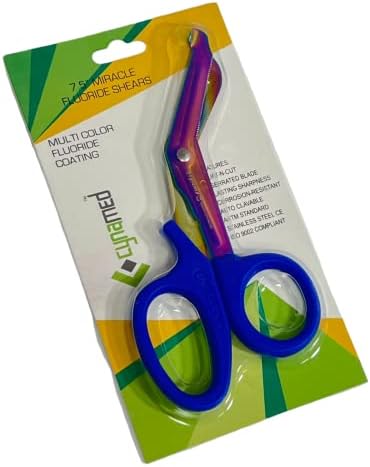Titanium Rainbow EMT Trauma Shears Paramedic Shears Stainless Steel Bandage Scissors Sharp Scissor Perfect for EMS Doctors Nurses Cutting Bandages Premium German