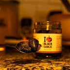 Organic Peeled Black Garlic Cloves in a Glass Jar Ready to Eat Sweet Savory Umami Ingredient for Cooking and Snacking Made in USA by I Love Black Garlic 5 oz