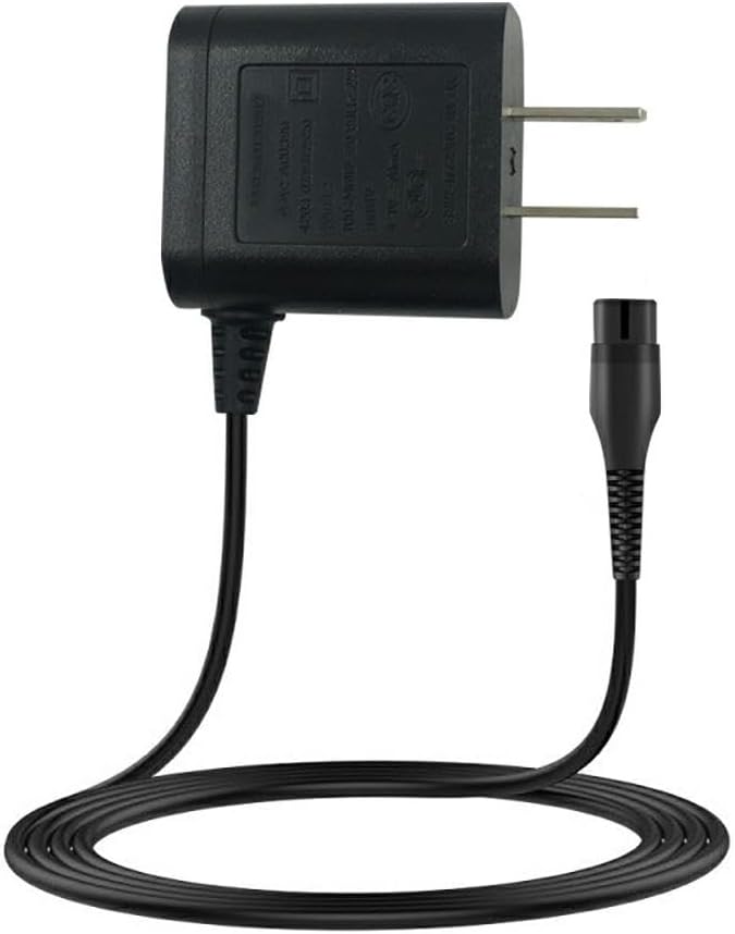 LIANSUM 4.3V Charger Compatible with Philips Norelco One Blade Trimmer QP2520 OneBlade QP2522 QP2515 MG3740 MG3720 QG3330 Hybrid Electric Shaver Power Adapter A00390 Power Cord (Fits QP2520 Only)