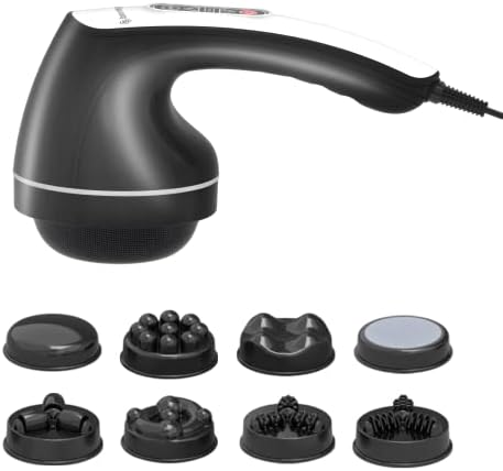 DS SAVORING Cellulite Massager with 8 Interchangeable Heads, Body Sculpting Machine for Lymphatic Drainage and Vibrating Fat Cellulite Remover, Portable and Easy to Use for Men and Women at Home