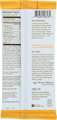 Chuao Chocolate, Dark Chocolate Honeycomb Bar, 2.82 oz