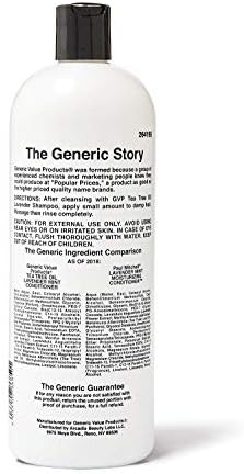 Generic Value Products Tea Tree Oil Lavender Mint Conditioner, Hydrates and Detangles, Invigorating Fragrance, Soothes Scalp, Gluten Free, 33.8 Oz