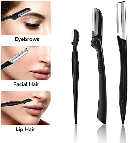 Eyebrow Kit, Multipurpose Exfoliating Dermaplaning Tool Face kits for Women Girl, Eyebrow Grooming Set (9 in 1)