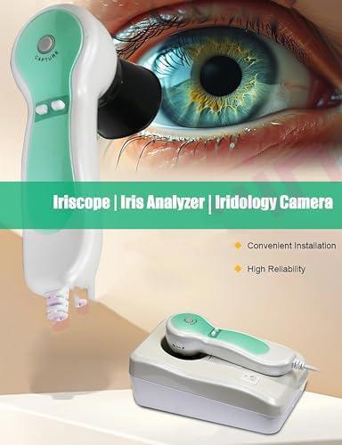 Iriscope Iridology Camera Analyzer, Iridology Camera, Iris Eye Detector, HD 30X Adjustable Lens, With Aluminum Box + HD 5 Million Pixel + Iris Analysis Software
