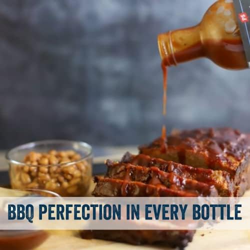 PS Seasoning Memphis King Tangy BBQ Sauce - Smoky, Sweet and Tangy All-Purpose Sauce for Marinating, Glazing, Basting, Dipping - Great on Ribs, Chicken, Pulled Pork, Burnt Ends, Tenderloin and more