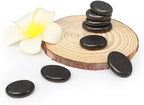 Master Massage Toes Basalt Hot Stone Pack – Beauty Facial Stones – Skin Care Heating Tools - Natural Black Basalt Massage Stone Set for Toes - 8-Piece Kit for Massage Spa, Relaxation, Healing