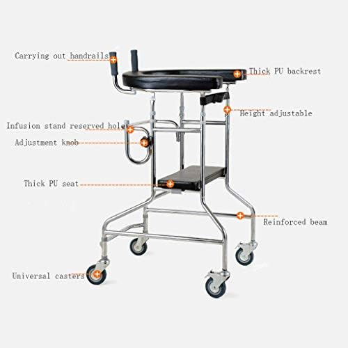Aid Four-Pointed Cane Aluminum Alloy Lower Limb Rehabilitation Equipment Support Tool Adult (Color : Black)