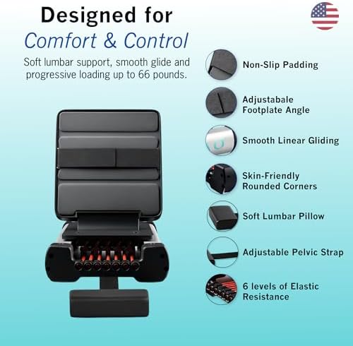 US Doctor Invented Mini in-Bed Leg Press Machine for Rehab | Low-Impact Leg Strength Trainer for Neurological & Orthopedic Recovery | Portable 9 lb PT Equipment with 6 Resistance Levels up to 66 lb