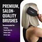 ERGO Ionic Paddle Hair Brush – Large Polishing Brush for Long-Lasting Shine, Detangling Brush for Wet & Dry Hair Care, Hair Styling Tool for Blow Drying (ER1000)
