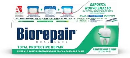 Biorepair:"Total Protective Repair" Toothpaste with microRepair * 2.5 Fluid Ounce (75ml) Tube * [ Italian Import ]